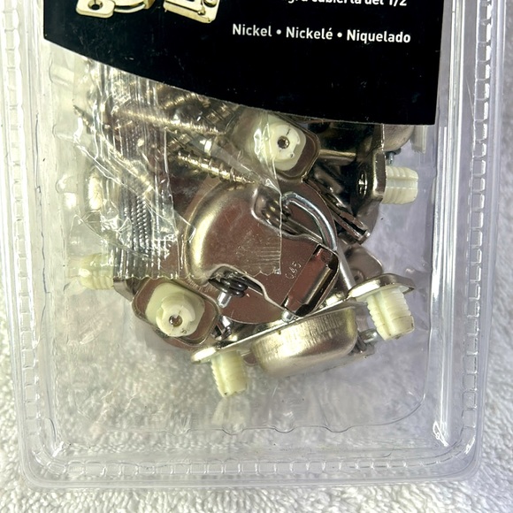LIBERTY:  Nickel 1/2 inch Overlay Hinge 10 pack box - Picture 5 of 5